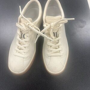 Cream Sneakers with Gum Sole